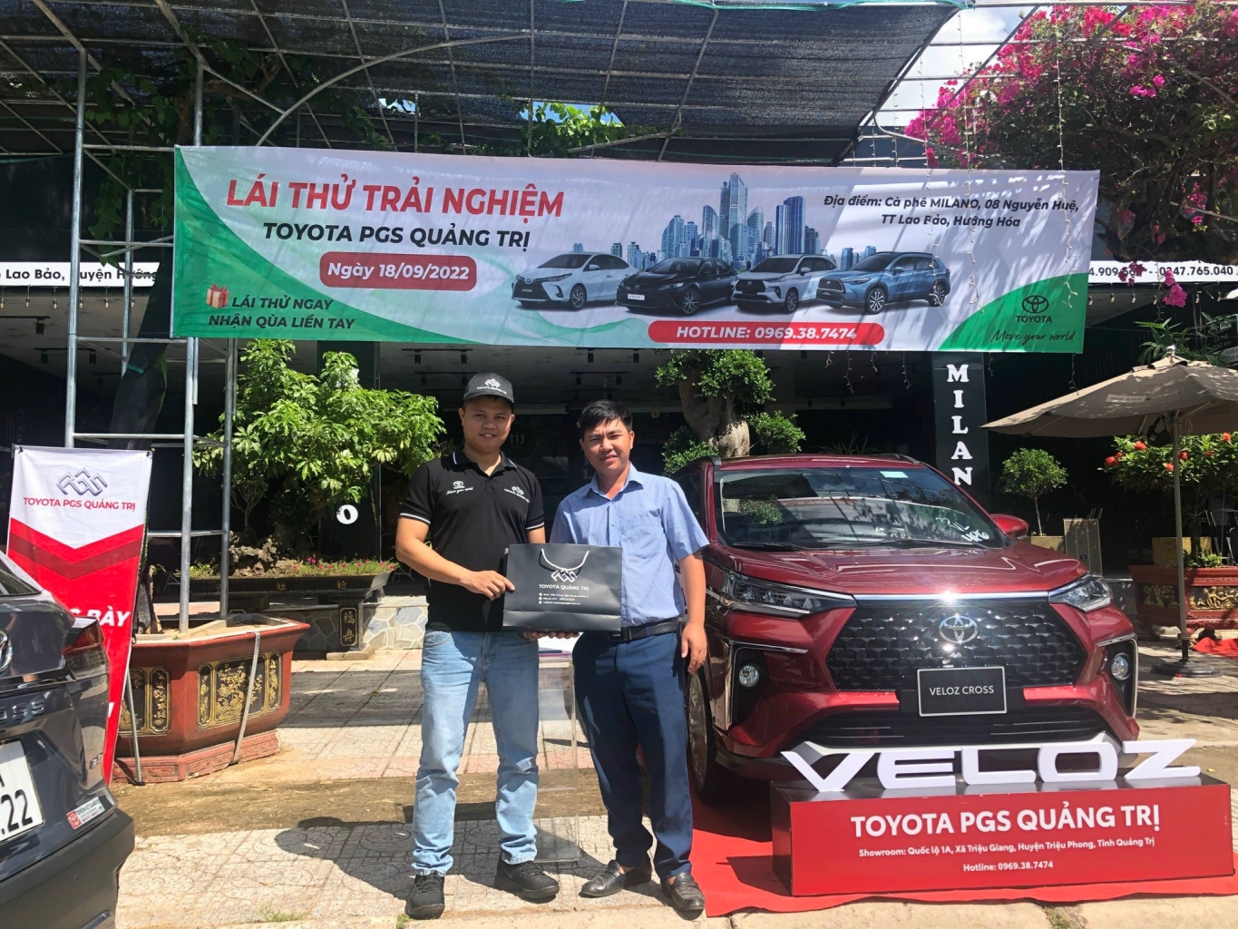 Toyota Quảng Trị tặng quà cho khách hàng tham gia Lái thử