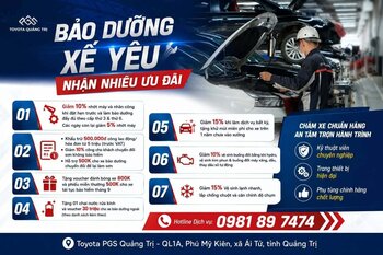 ĐẾN TOYOTA QUẢNG TRỊ BẢO DƯỠNG XẾ YÊU - NHẬN NHIỀU ƯU ĐÃI