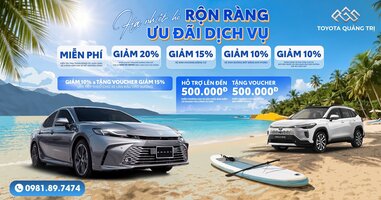 HẠ NHIỆT HÈ – RỘN RÀNG ƯU ĐÃI DỊCH VỤ TẠI TOYOTA QUẢNG TRỊ